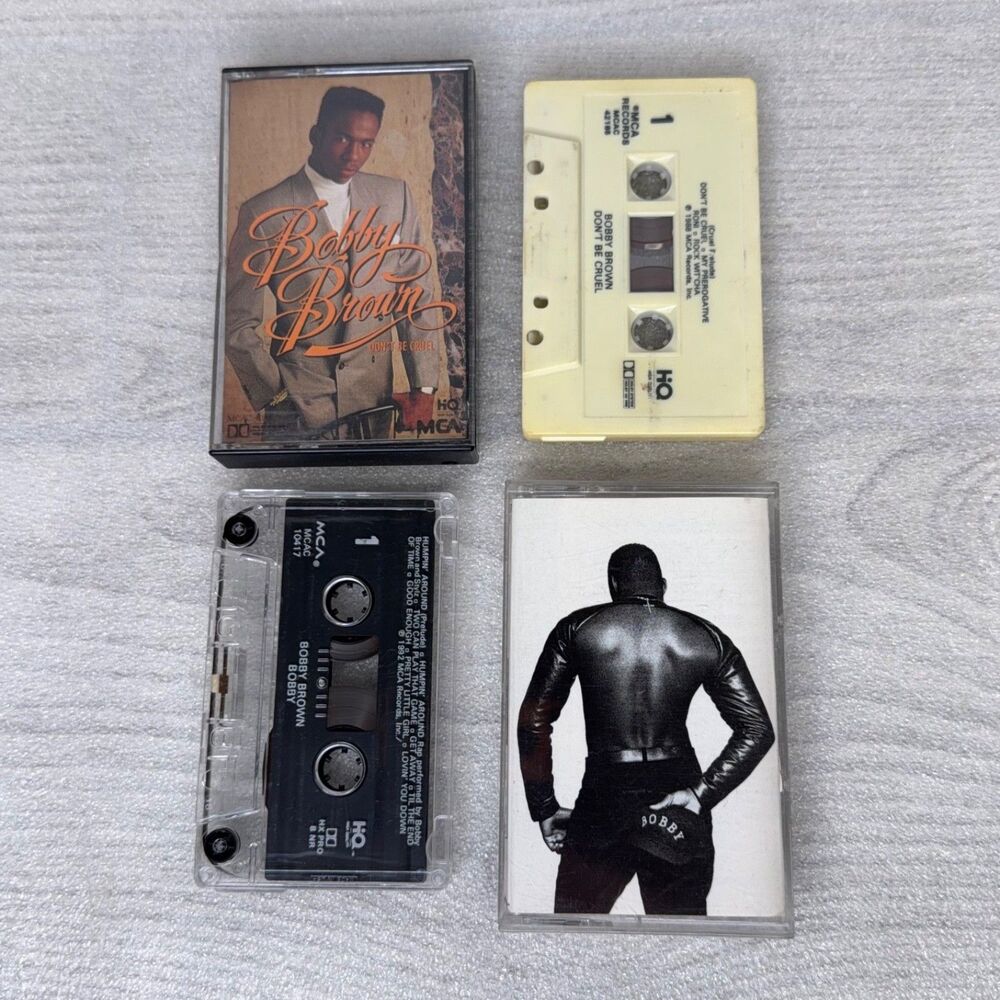 Bobby Brown Cassette Lot of 2 -  Don't Be Cruel & Bobby Brown Bobby